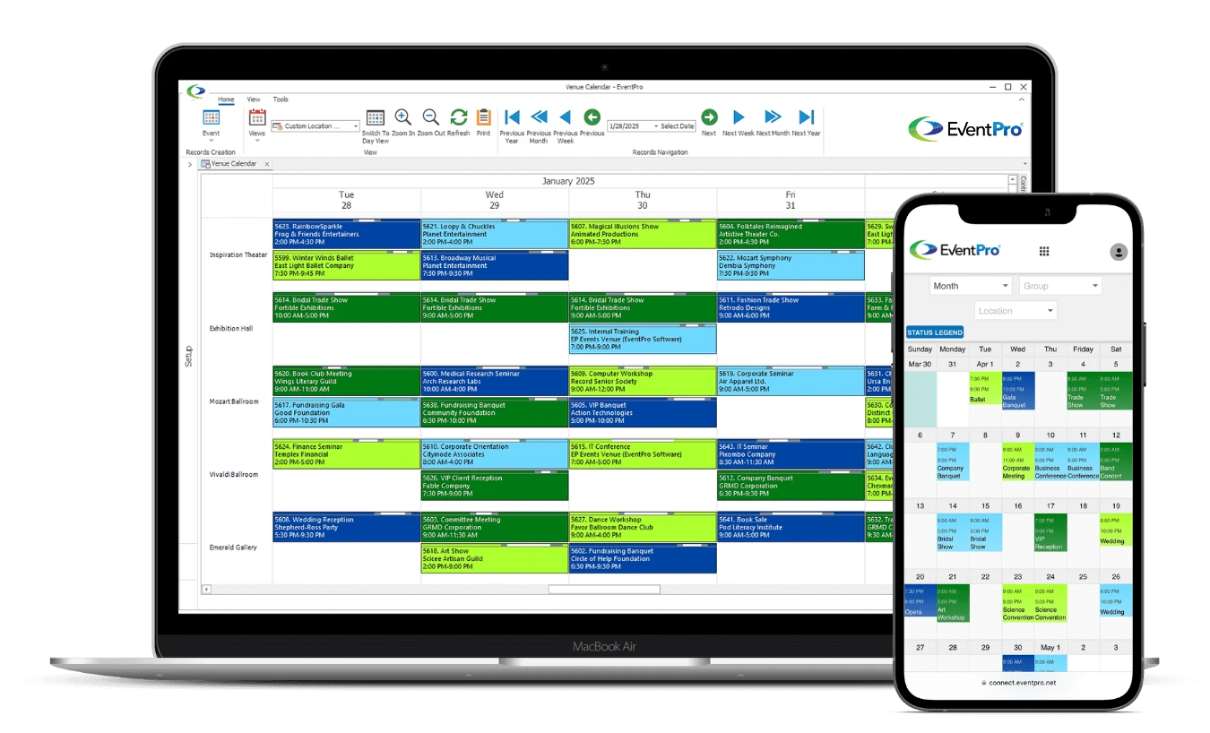 EventPro Home Laptop Mobile