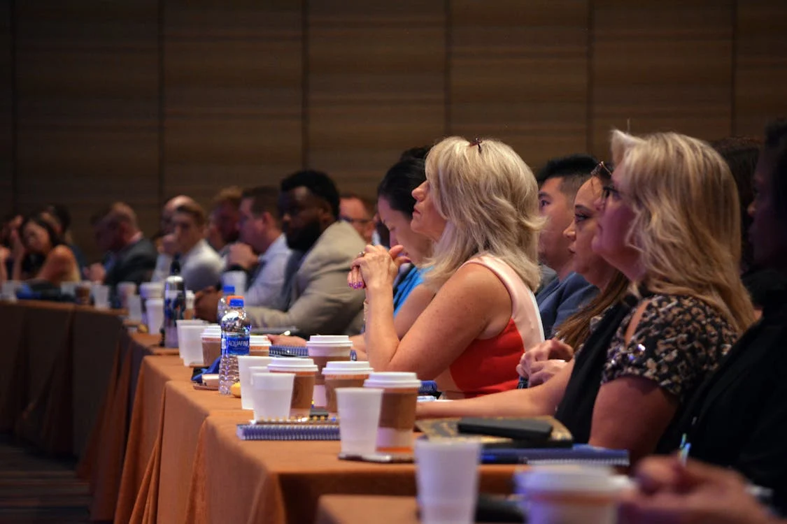 conference attendees watching a presentation