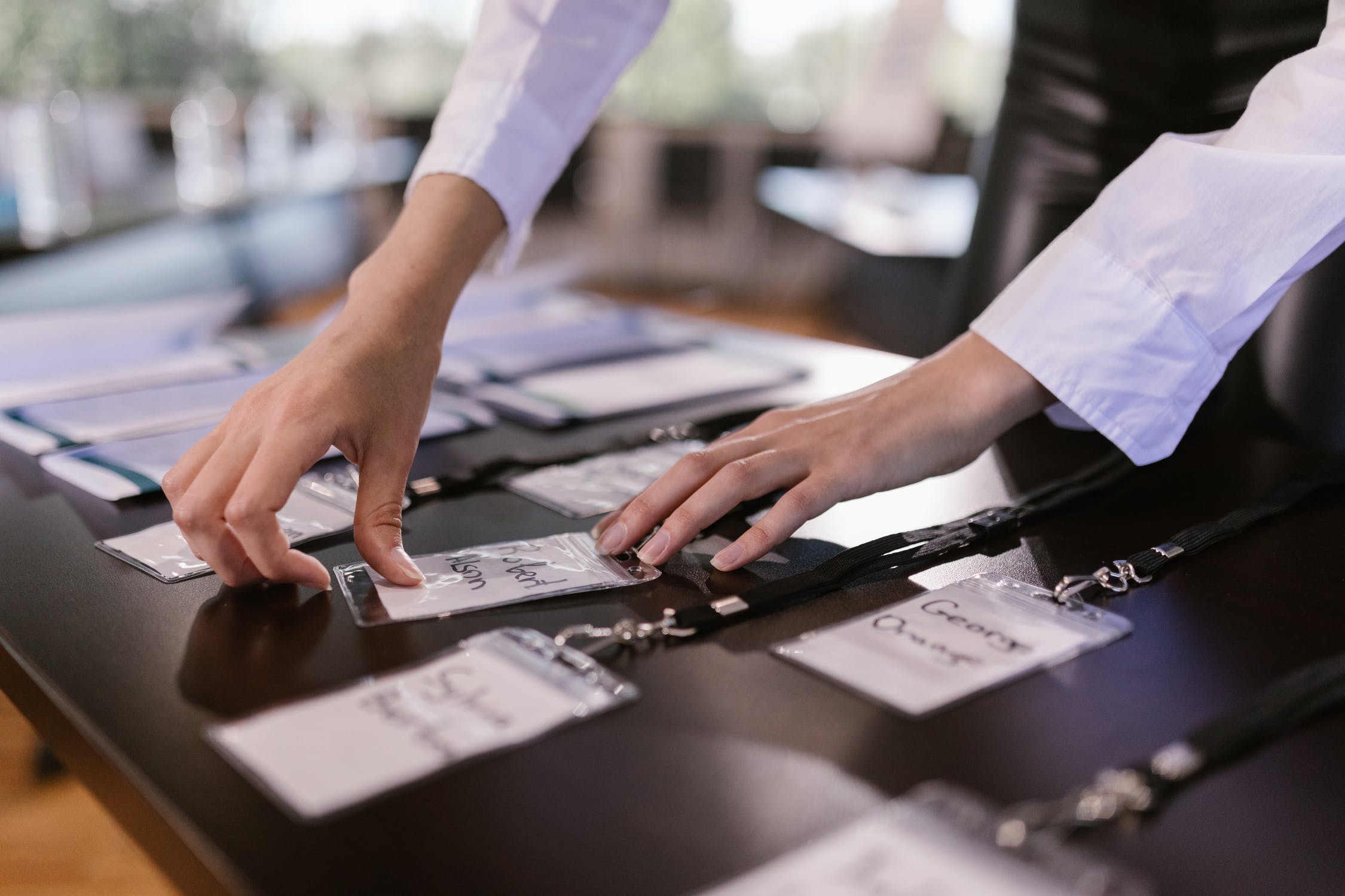 id cards with names