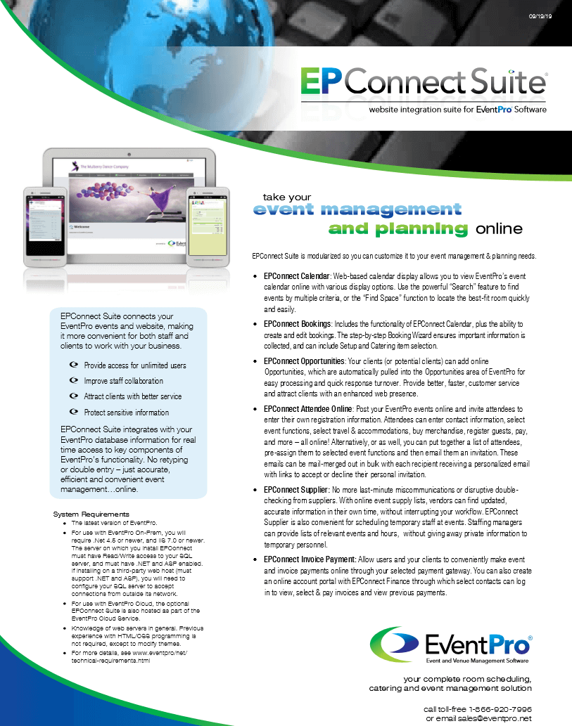 EventProConnect Suite Brochure