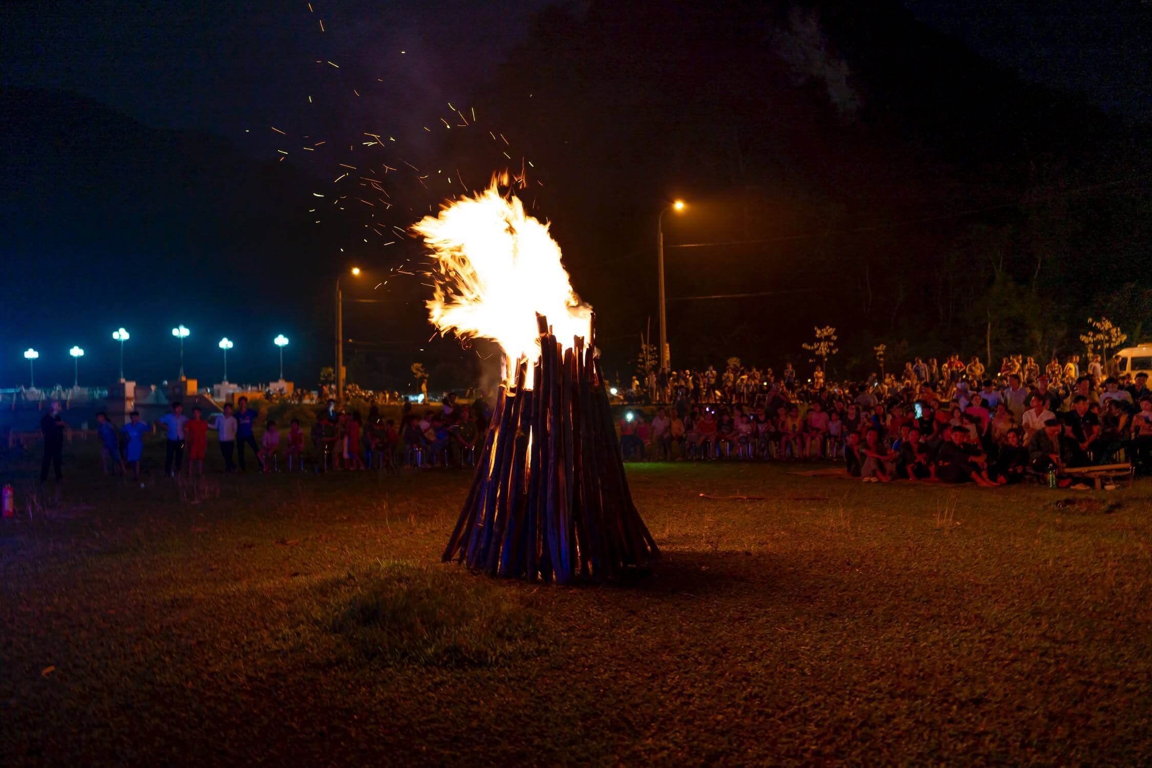 bonfire for religious fire festival
